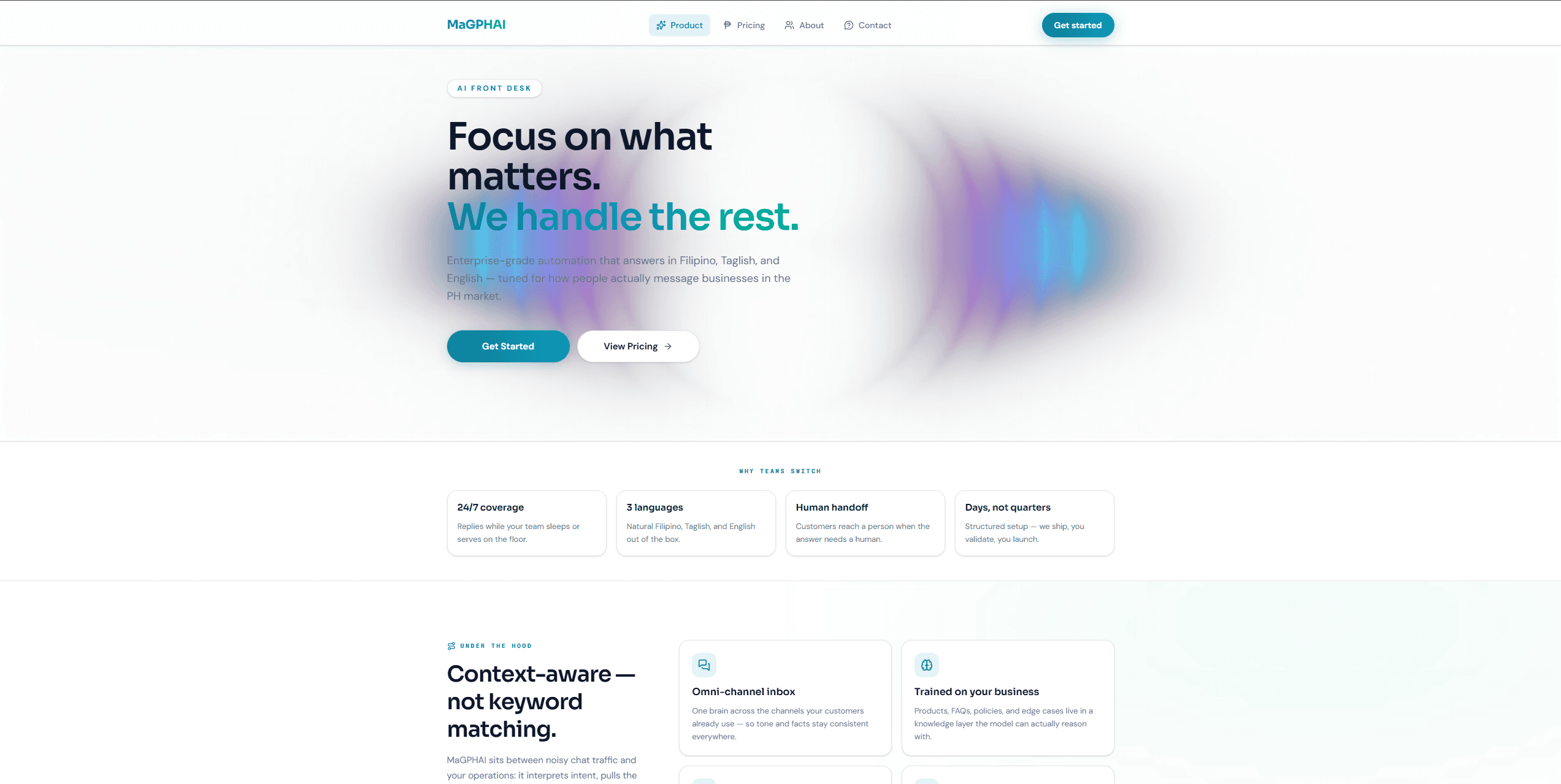 MaGPHAI AI automation product screenshot